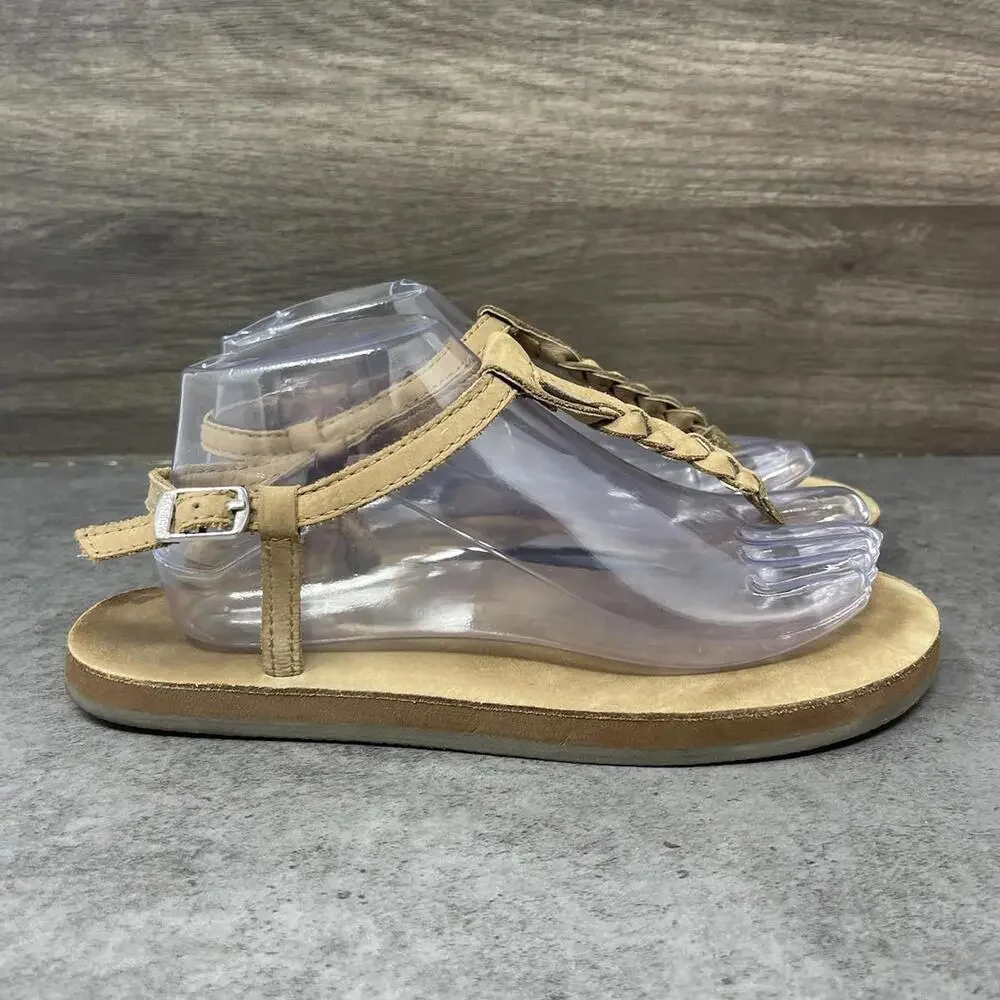 Rainbow Sandals Size Large (7.5-8.5) T Street Center Braid Slip On_5
